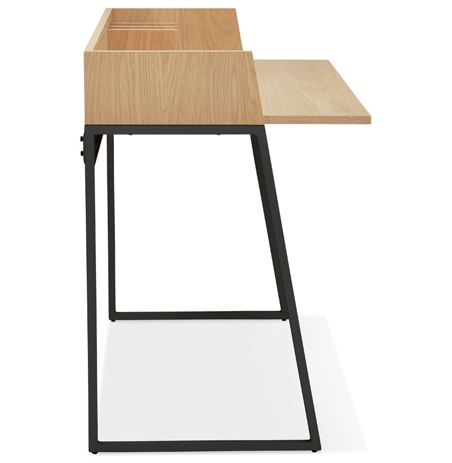 Auréole | Rechteckiger Design Tisch – edles Holz & Metall-OfficeKing