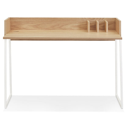 Salmoné | Elegante Designbureau in natuurlijk hout en wit metaal-OfficeKing