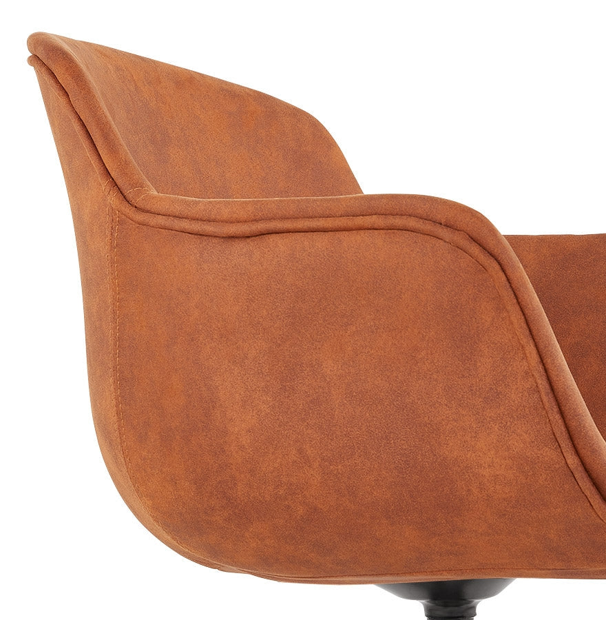 Bravura | Luxe designstoel met armleuningen – comfortabele microvezel
