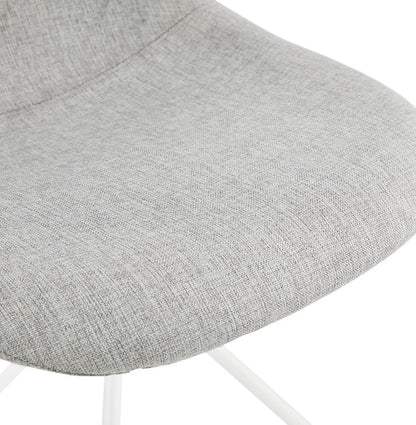 Veloria | Luxe designstoel in grijs stof – elegant en stijlvol-OfficeKing