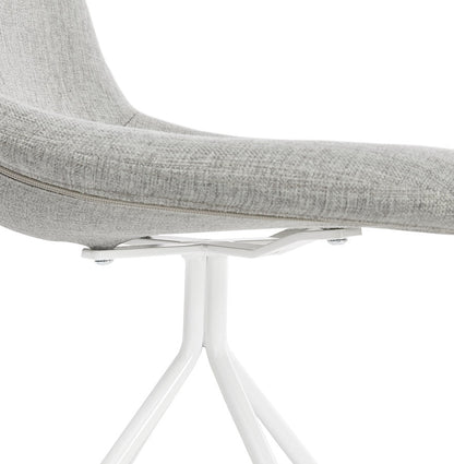 Veloria | Luxe designstoel in grijs stof – elegant en stijlvol-OfficeKing