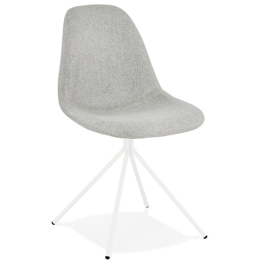 Veloria | Luxe designstoel in grijs stof – elegant en stijlvol-OfficeKing