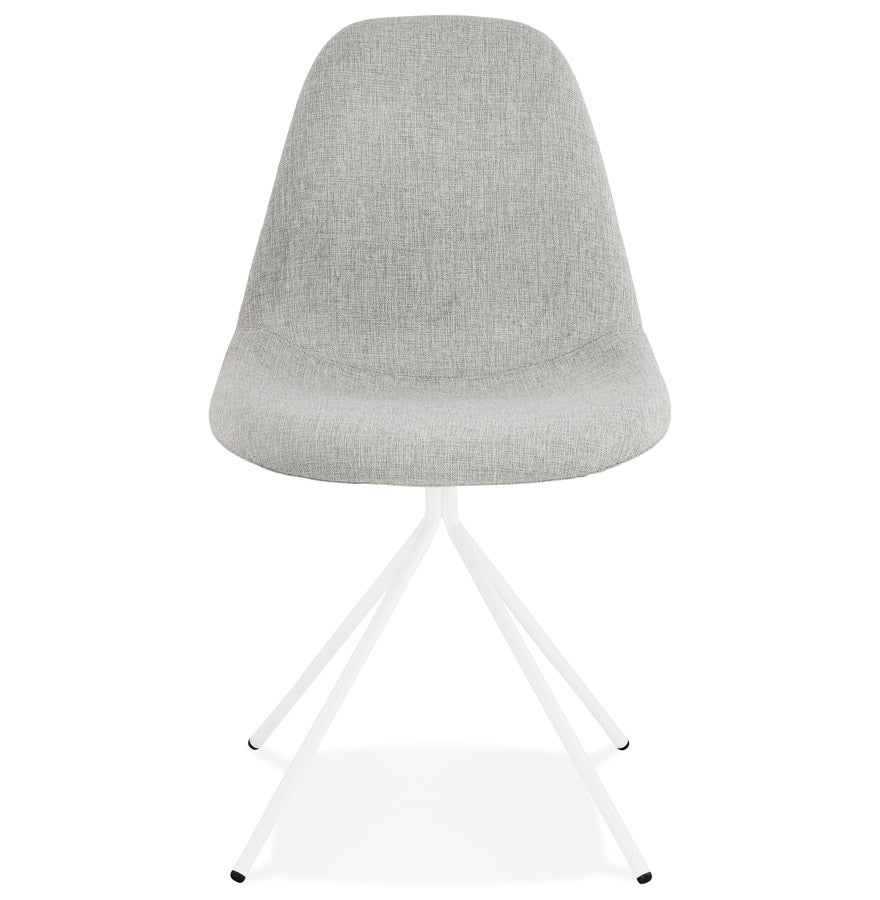 Veloria | Luxe designstoel in grijs stof – elegant en stijlvol-OfficeKing