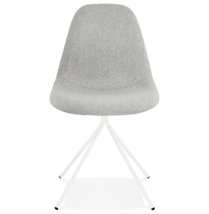 Veloria | Luxe designstoel in grijs stof – elegant en stijlvol-OfficeKing