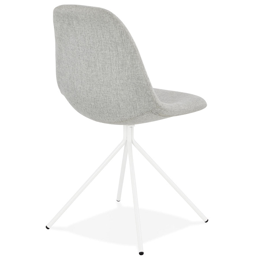 Veloria | Luxe designstoel in grijs stof – elegant en stijlvol-OfficeKing