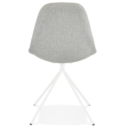 Veloria | Luxe designstoel in grijs stof – elegant en stijlvol-OfficeKing