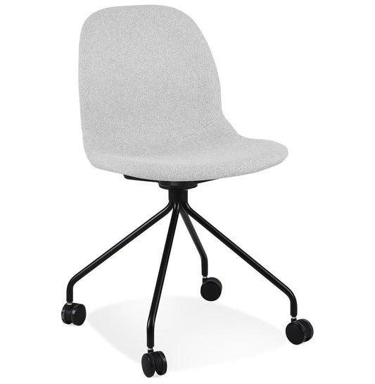 Vistara | Luxe bureaustoel van lichtgrijze stof – ergonomisch en stijlvol-OfficeKing