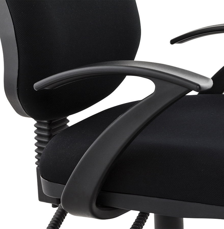 Nobelle | Elegante bureaustoel in luxe zwart stof – ultiem comfort