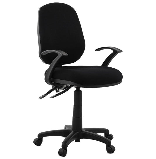 Nobelle | Elegante bureaustoel in luxe zwart stof – ultiem comfort-OfficeKing
