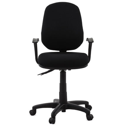 Nobelle | Elegante bureaustoel in luxe zwart stof – ultiem comfort-OfficeKing