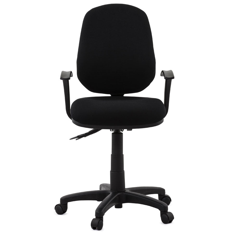 Nobelle | Elegante bureaustoel in luxe zwart stof – ultiem comfort