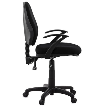 Nobelle | Elegante bureaustoel in luxe zwart stof – ultiem comfort-OfficeKing