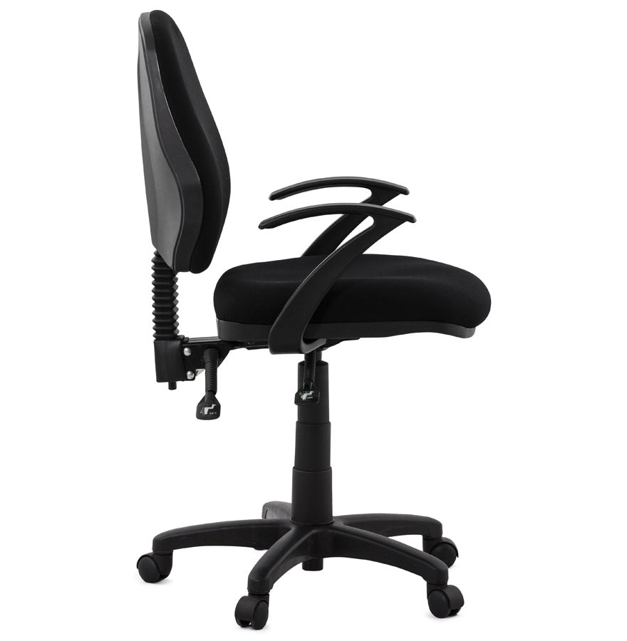 Nobelle | Elegante bureaustoel in luxe zwart stof – ultiem comfort