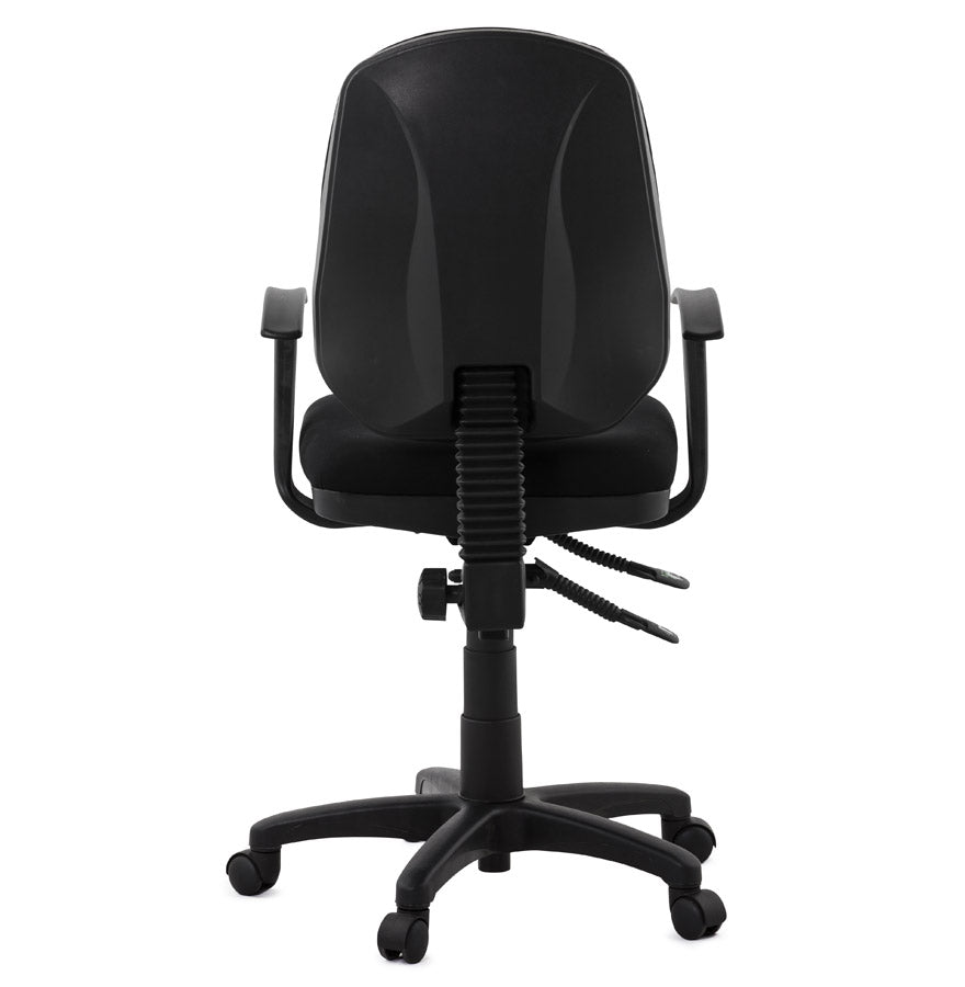 Nobelle | Elegante bureaustoel in luxe zwart stof – ultiem comfort