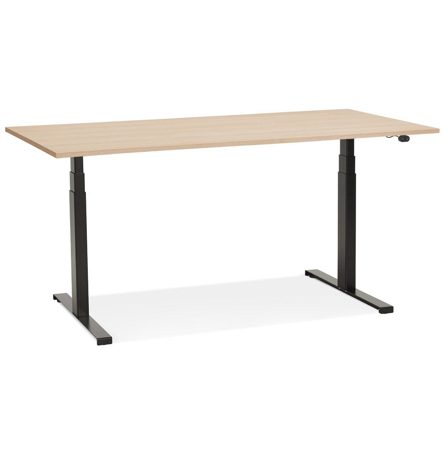 Tronique | Luxe elektrisch zit/sta-bureau – natuurlijk hout – 140x70 cm