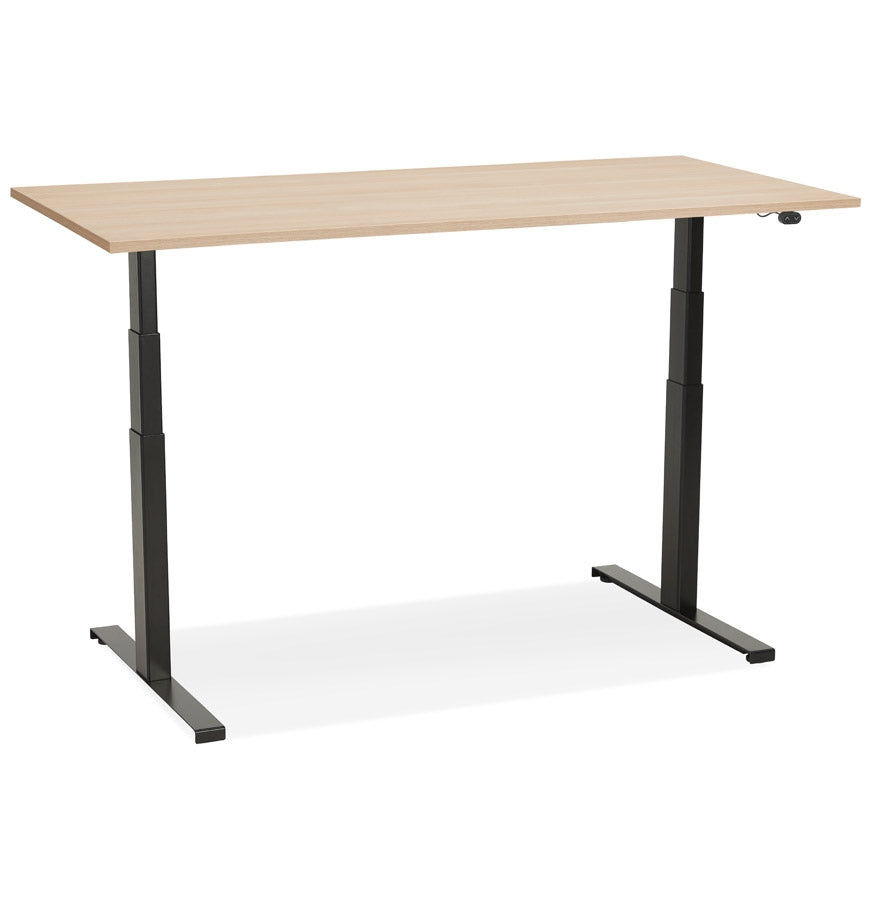 Tronique | Luxe elektrisch zit/sta-bureau – natuurlijk hout – 140x70 cm-OfficeKing