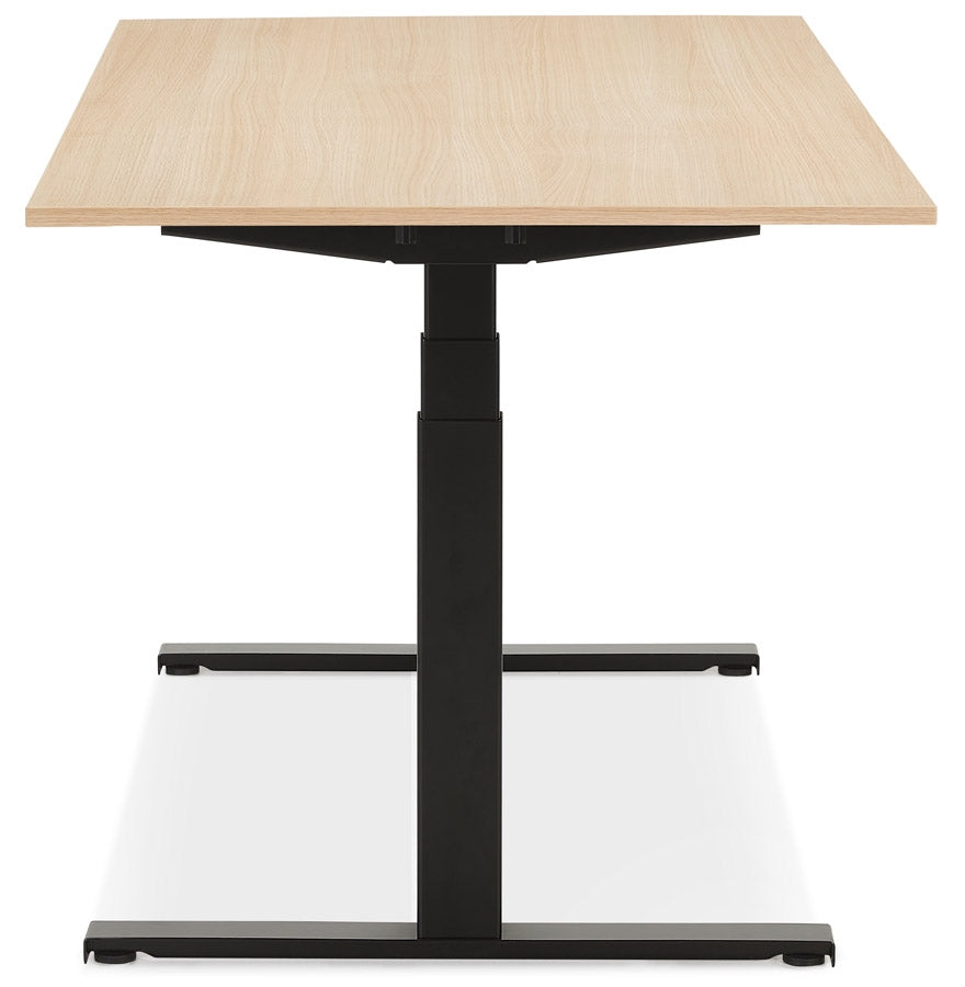 Tronique | Luxe elektrisch zit/sta-bureau – natuurlijk hout – 140x70 cm