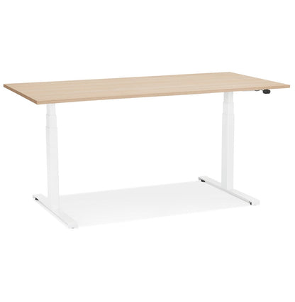 Tronique | Elektrisch Zit/Sta Bureau – Natuurlijke Houtlook – 140x70 cm-OfficeKing