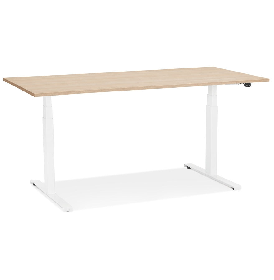 Tronique | Elektrisch Zit/Sta Bureau – Natuurlijke Houtlook – 140x70 cm