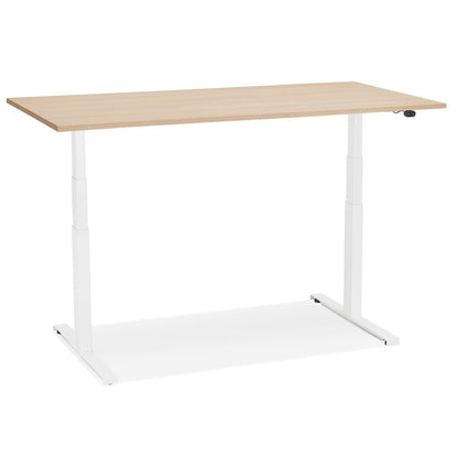 Tronique | Elektrisch Zit/Sta Bureau – Natuurlijke Houtlook – 140x70 cm-OfficeKing