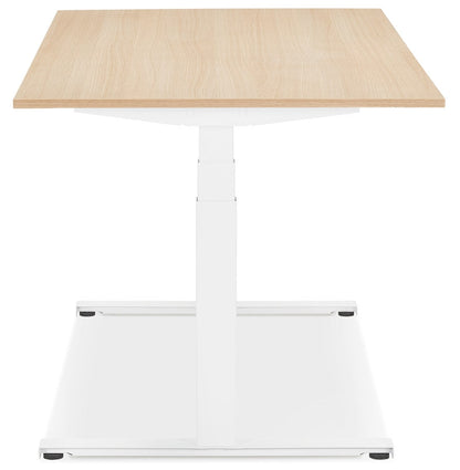 Tronique | Elektrisch Zit/Sta Bureau – Natuurlijke Houtlook – 140x70 cm-OfficeKing