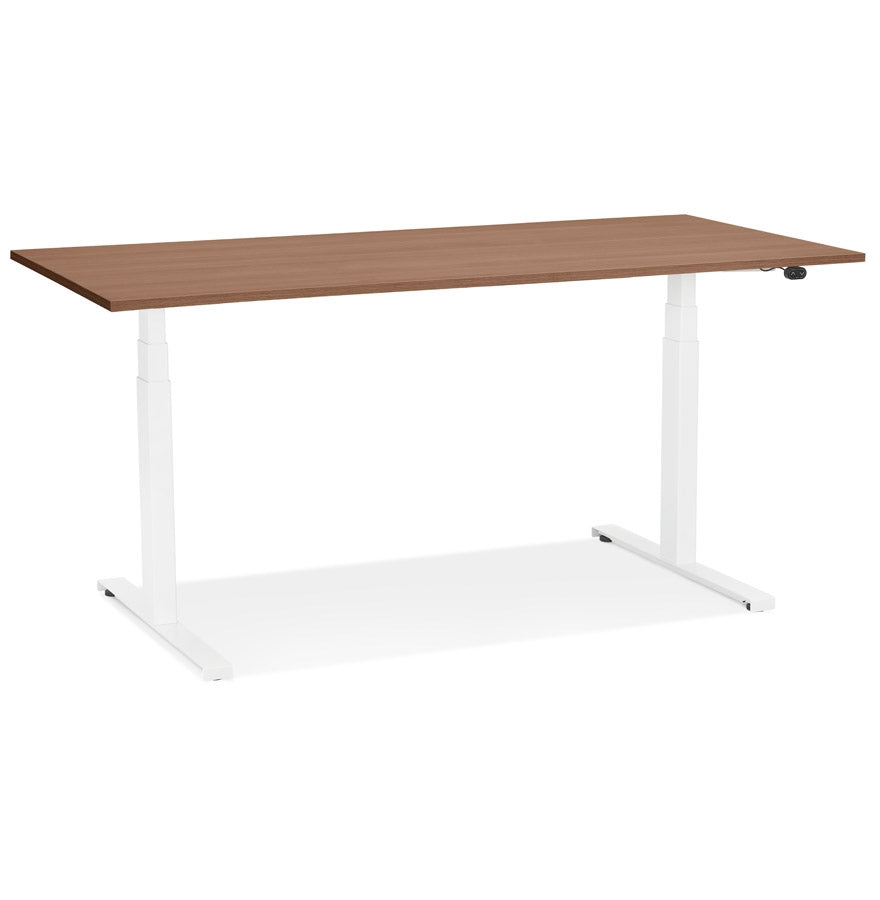 Tronika | Luxe Elektrisch Zit/Sta-Bureau – Notenhout – 140x70 cm