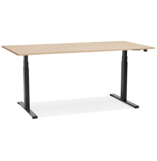 NaturaLux | Ergonomisch elektrisch bureau – luxe houtafwerking – 160x80 cm-OfficeKing