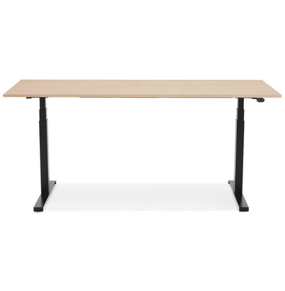 NaturaLux | Ergonomisch elektrisch bureau – luxe houtafwerking – 160x80 cm-OfficeKing