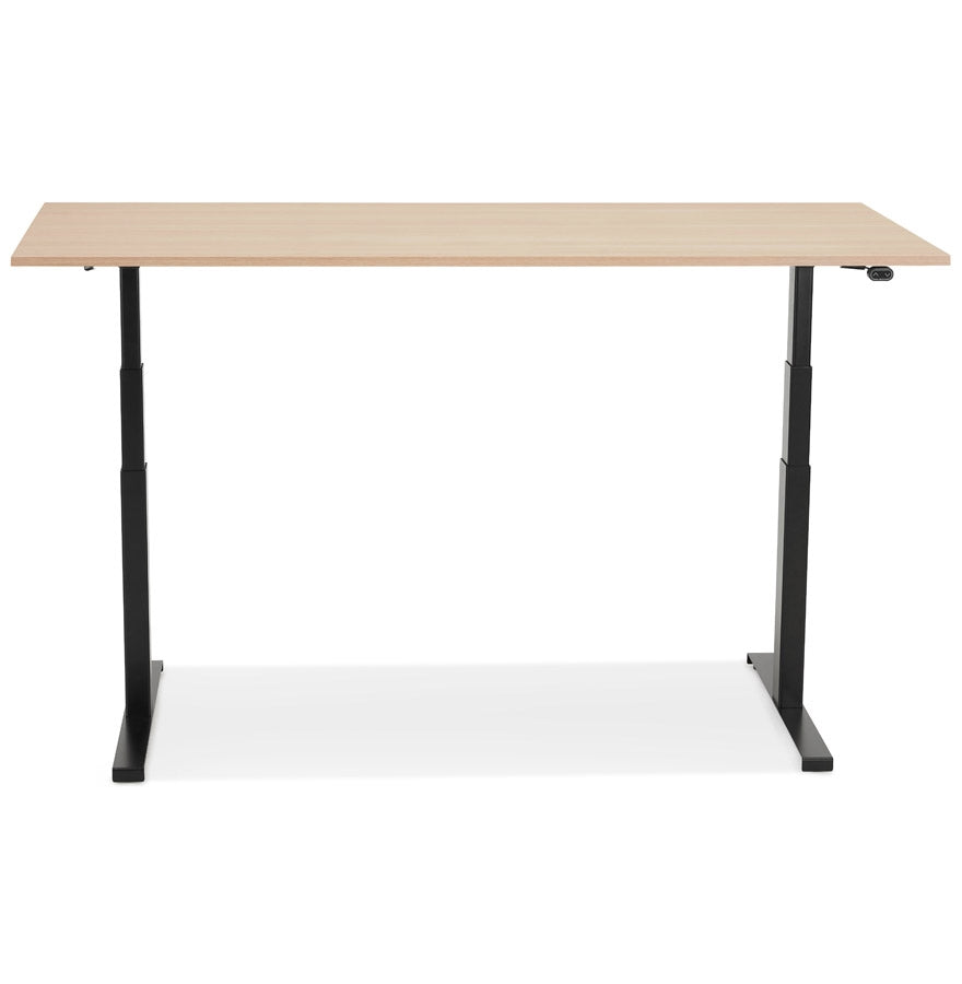 NaturaLux | Ergonomisch elektrisch bureau – luxe houtafwerking – 160x80 cm-OfficeKing