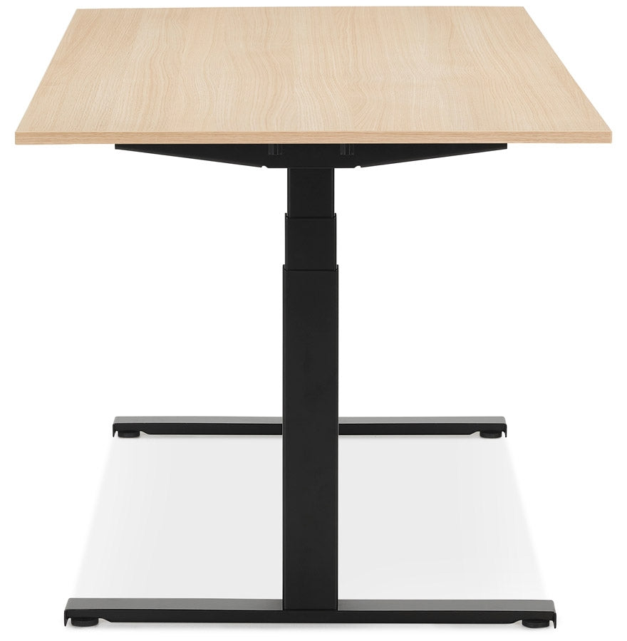 NaturaLux | Ergonomisch elektrisch bureau – luxe houtafwerking – 160x80 cm-OfficeKing