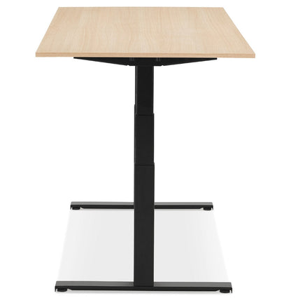 NaturaLux | Ergonomisch elektrisch bureau – luxe houtafwerking – 160x80 cm-OfficeKing