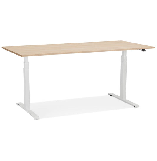 Tronique | Elektrisch verstelbaar bureau – luxe natuurlijke afwerking – 160x80 cm-OfficeKing