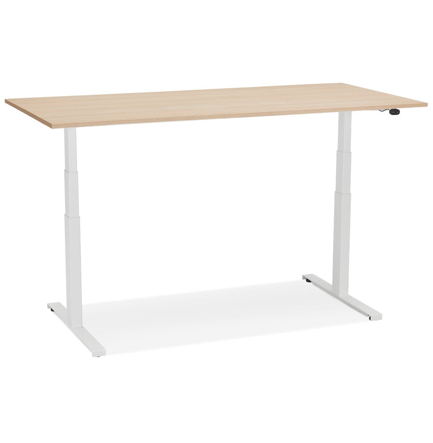 Tronique | Elektrisch verstelbaar bureau – luxe natuurlijke afwerking – 160x80 cm-OfficeKing