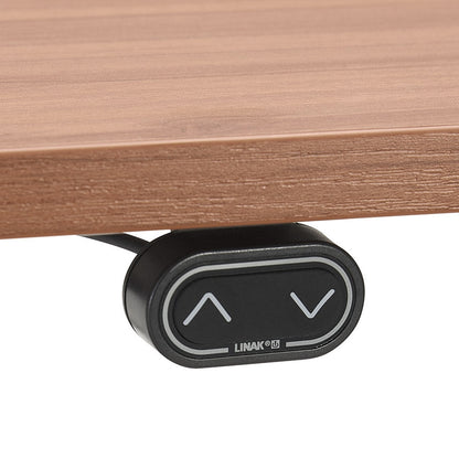 Tronique | Elektrisch verstelbaar bureau – luxe notenhout – 160x80 cm-OfficeKing