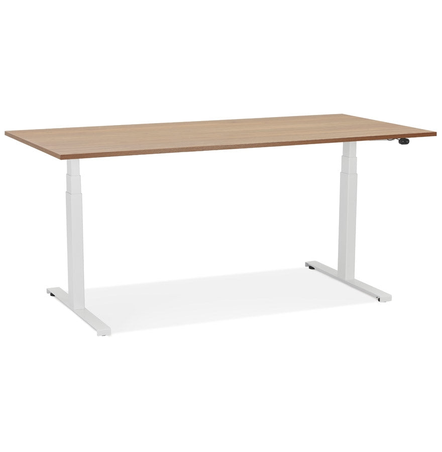 Tronique | Elektrisch verstelbaar bureau – luxe notenhout – 160x80 cm-OfficeKing