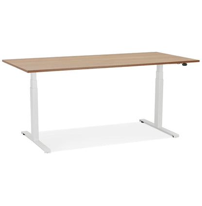 Tronique | Elektrisch verstelbaar bureau – luxe notenhout – 160x80 cm-OfficeKing