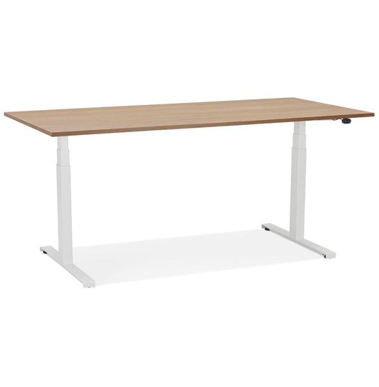 Tronique | Elektrisch verstelbaar bureau – luxe notenhout – 160x80 cm-OfficeKing