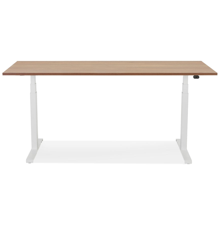 Tronique | Elektrisch verstelbaar bureau – luxe notenhout – 160x80 cm-OfficeKing