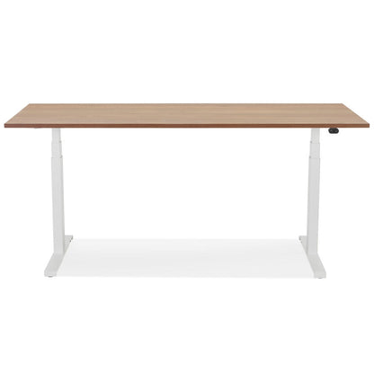 Tronique | Elektrisch verstelbaar bureau – luxe notenhout – 160x80 cm-OfficeKing