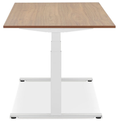 Tronique | Elektrisch verstelbaar bureau – luxe notenhout – 160x80 cm-OfficeKing