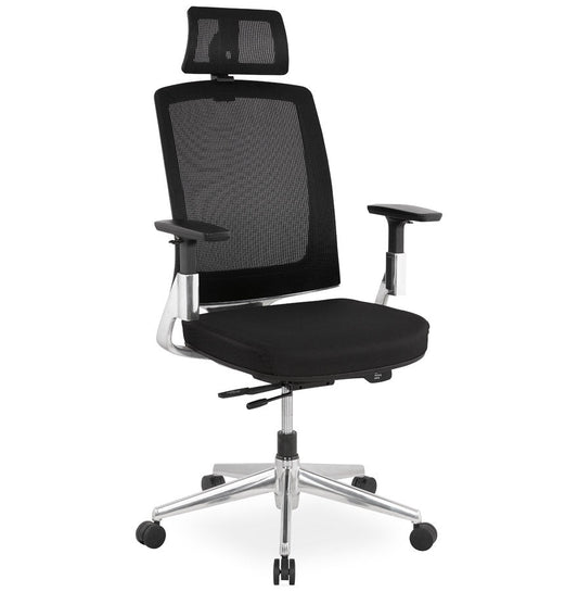 Nobelle | Luxe bureaustoel in zwart stof – ergonomisch en stijlvol-OfficeKing