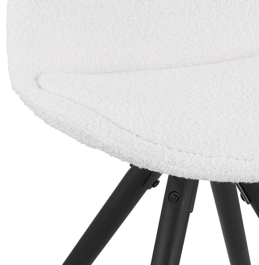 Valentina | Luxe fauteuil met zachte badstof en elegante zwarte poten