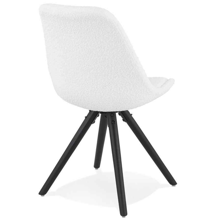 Valentina | Luxe fauteuil met zachte badstof en elegante zwarte poten