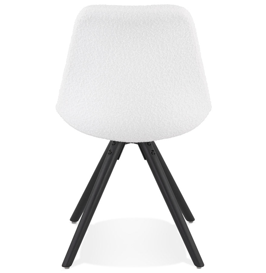 Valentina | Luxe fauteuil met zachte badstof en elegante zwarte poten