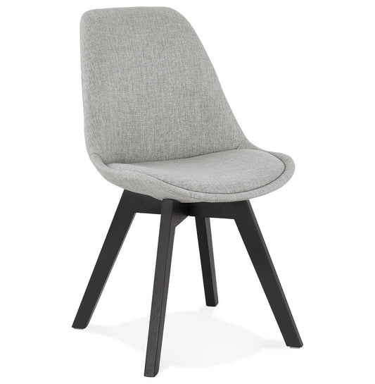 Vellora | Luxe designstoel in grijs stof – elegant en comfortabel-OfficeKing
