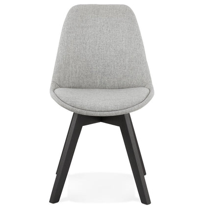 Vellora | Luxe designstoel in grijs stof – elegant en comfortabel-OfficeKing