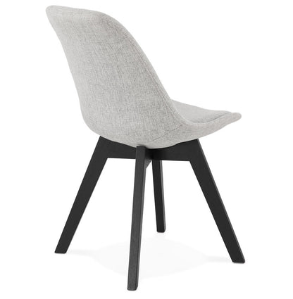 Vellora | Luxe designstoel in grijs stof – elegant en comfortabel-OfficeKing