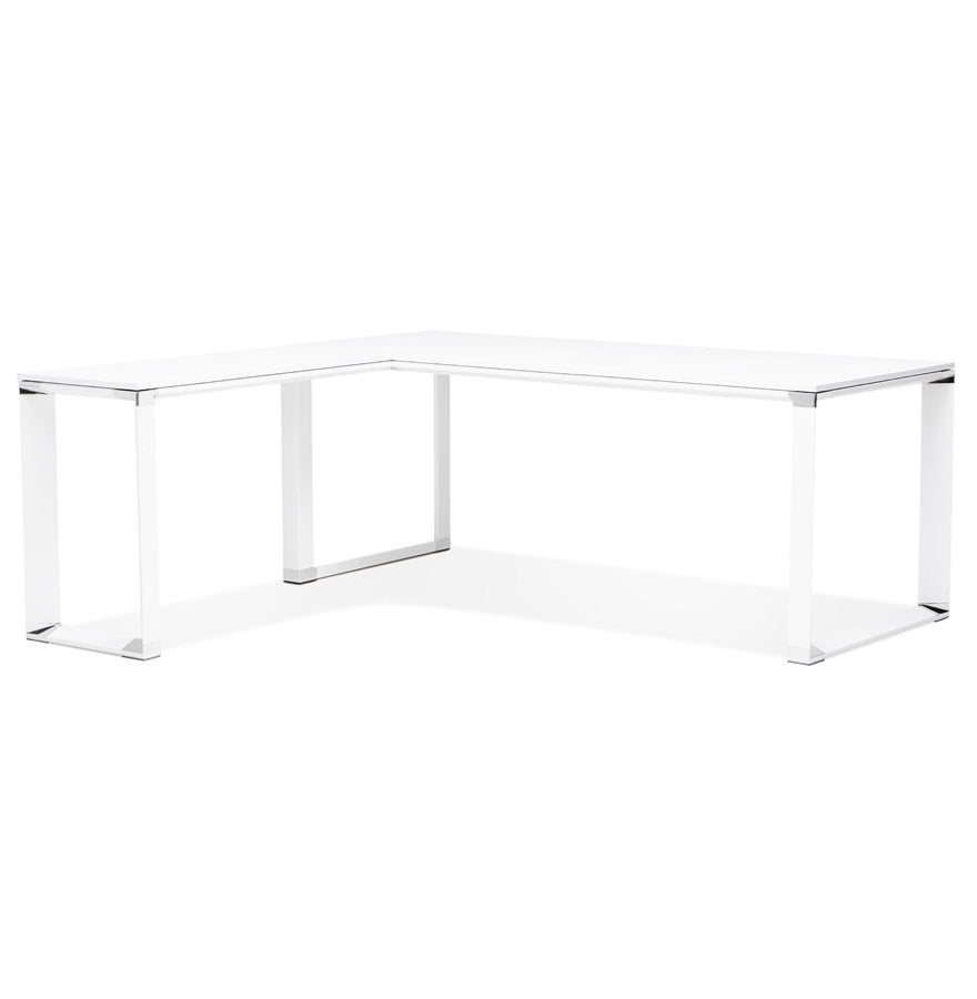Alvoria | Luxe hoekbureau van wit hout – stijlvol en functioneel-OfficeKing