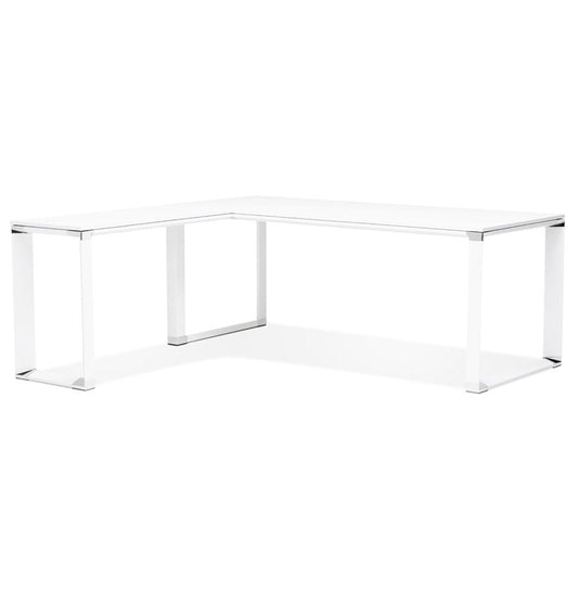 Alvoria | Luxe hoekbureau van wit hout – stijlvol en functioneel-OfficeKing