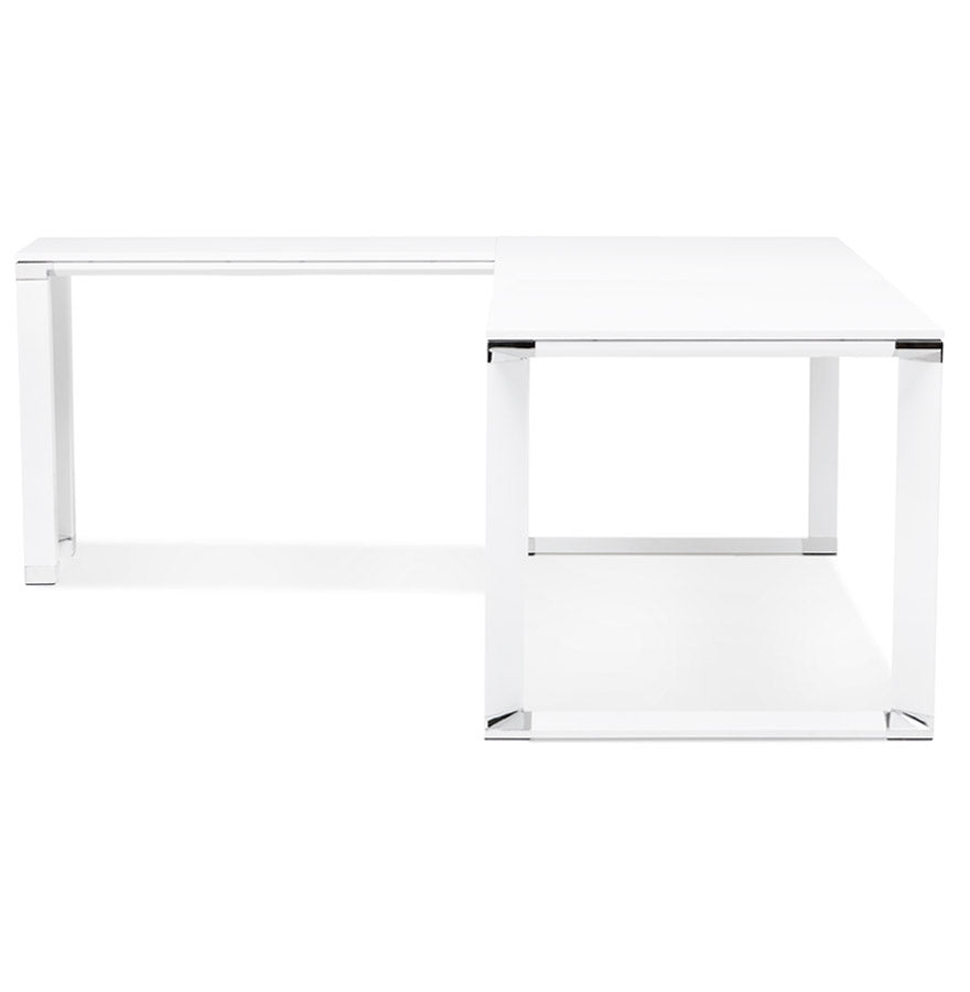 Alvoria | Luxe hoekbureau van wit hout – stijlvol en functioneel-OfficeKing